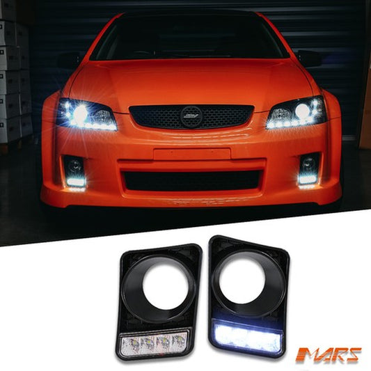 Bumper Bar LED DRL Fog Light Covers for Holden Commodore VE Serie 1 SV6 SSV SS