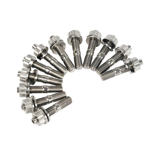12PC Titanium Exhaust Stud Set for LS1 LS2 LS3 LS6 LS7 LSA LQ9 LSX Grade 5