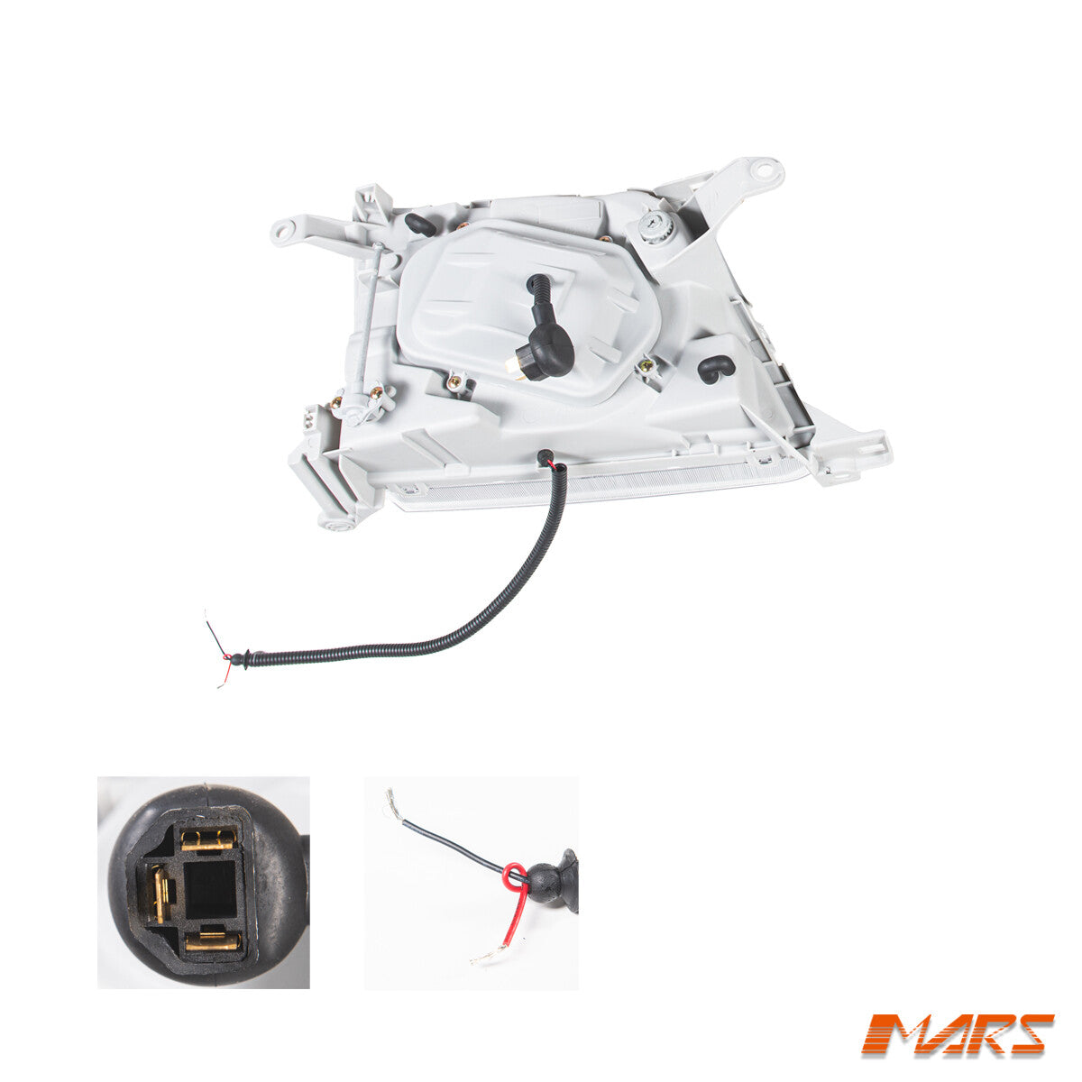 Black Angel Eyes Projector Head Lights for Toyota LAND-CRUISER Prado FJ90 LC90