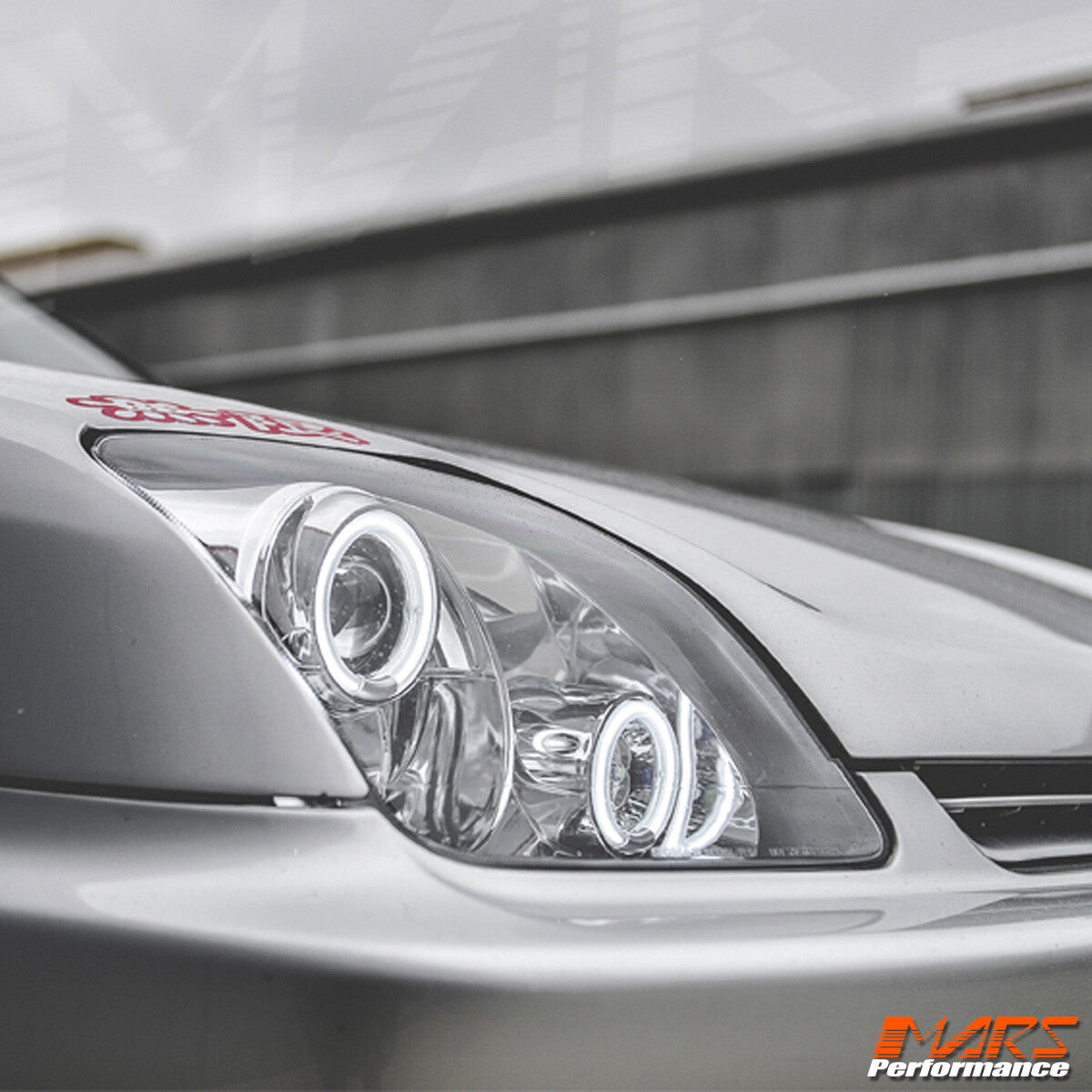 Crystal CCFL Angel-Eyes Projector Head Lights for Honda PRELUDE 1997-2001 JDM