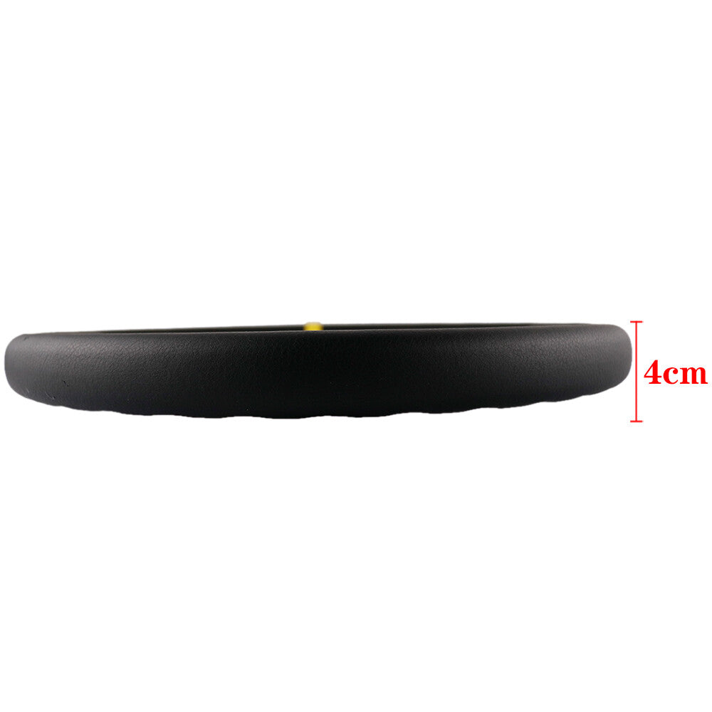 14.5Inch/370Mm NARDI Italy Leather Black Thickened Spoke Sport Steering Wheel