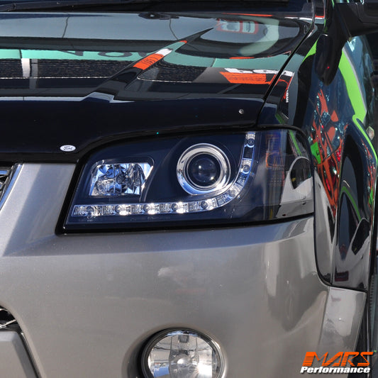 Black DRL LED Projector Head Lights for Ford Territory SX SY 2004-2008 Headlight