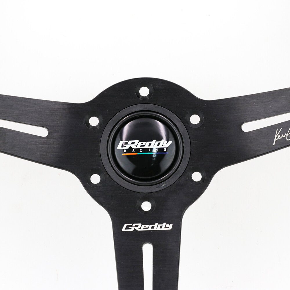 14Inch Greddy Suede Leather Sport Steering Wheel Fit MOMO NRG OMP Hub