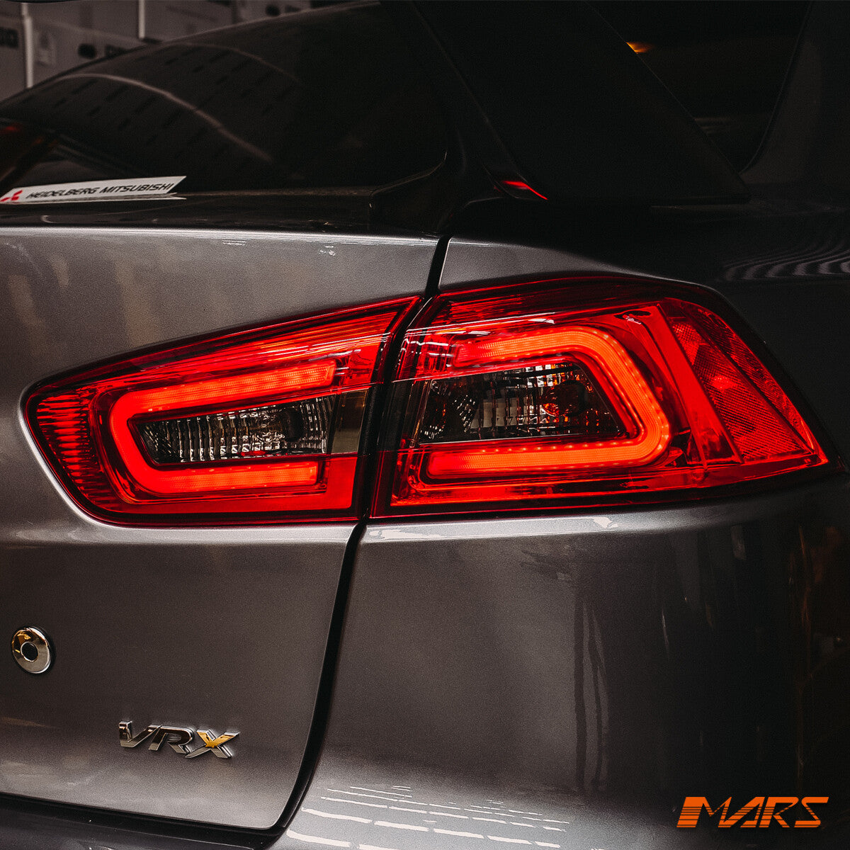 MARS Smoked Red 3D LED Tail Lights for MITSUBISHI LANCER CJ CF SEDAN 07-19 EVO X