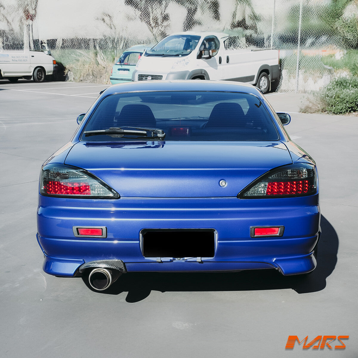 YOSHIO STYLE Smoked Black LED Tail Lights for NISSAN Silvia 200SX S15 Coupe