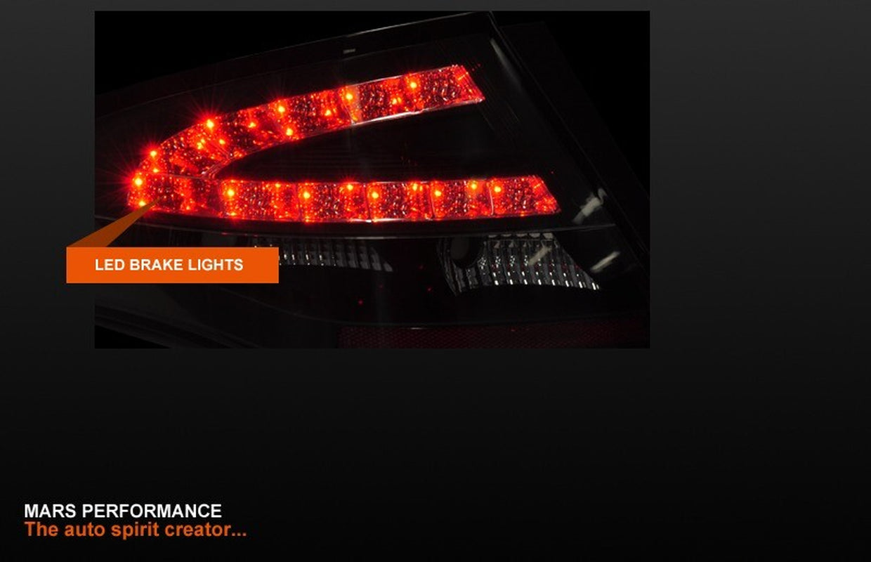 Black LED Tail Lights Ford Falcon FPV FG Sedan G6E Turbo XT XR6 XR8 BOSS GT GS