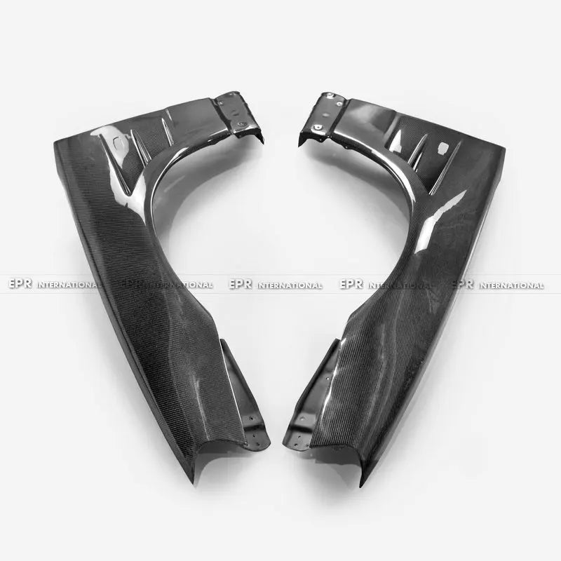 For Nissan Skyline R34 GTR BN Style Carbon Fiber/Glass Fiber Front Fenders - Widebody Replacement Pair 1999-2002