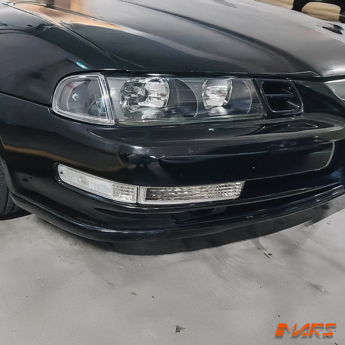 JDM Clear Front Bumper Bar Turn Signal Indicator Lights for Honda Prelude 92-96