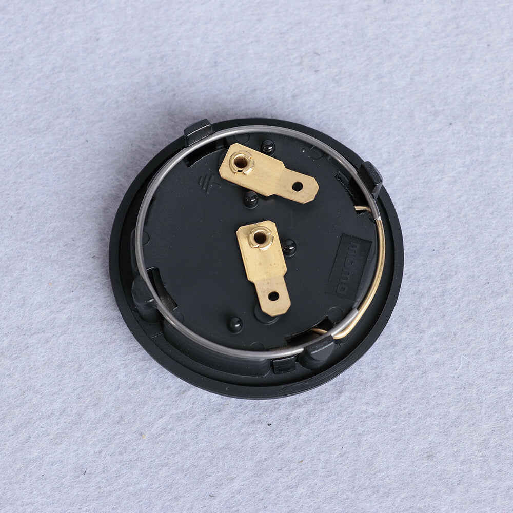 H Horn Button MOMO Tuner 350Mm Leather Flat Spoke Drift Steering Wheel