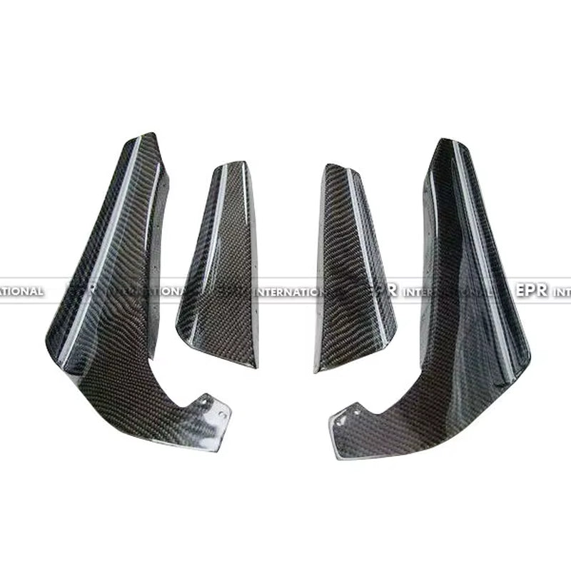 For Nissan Skyline R34 GTR Front Bumper Canards (4PCS) - Carbon Fiber Aero Splitters 1999-2002
