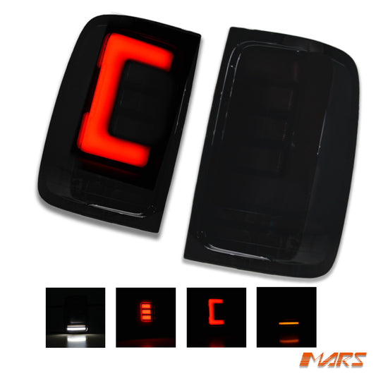 3D Stripe Bar Full LED Sequential Indicator Tail Lights for VW Amarok 2H 11-21