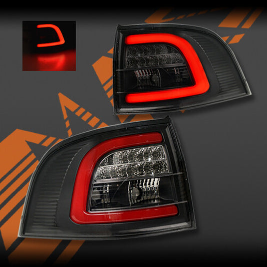 Black LED Tail Lights for Holden Commodore & HSV VE VF 5 Doors Wagon