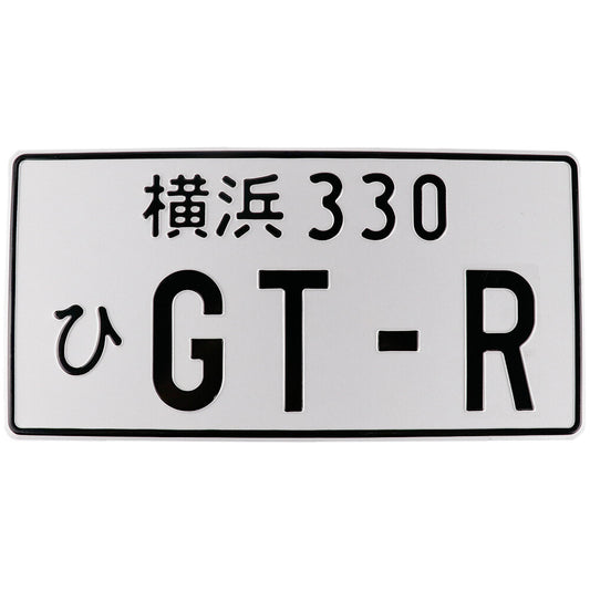 1Pcs GTR Jdm Style Aluminum Japanese License Plate Tag for R32 R33 R34 R35 GT-R