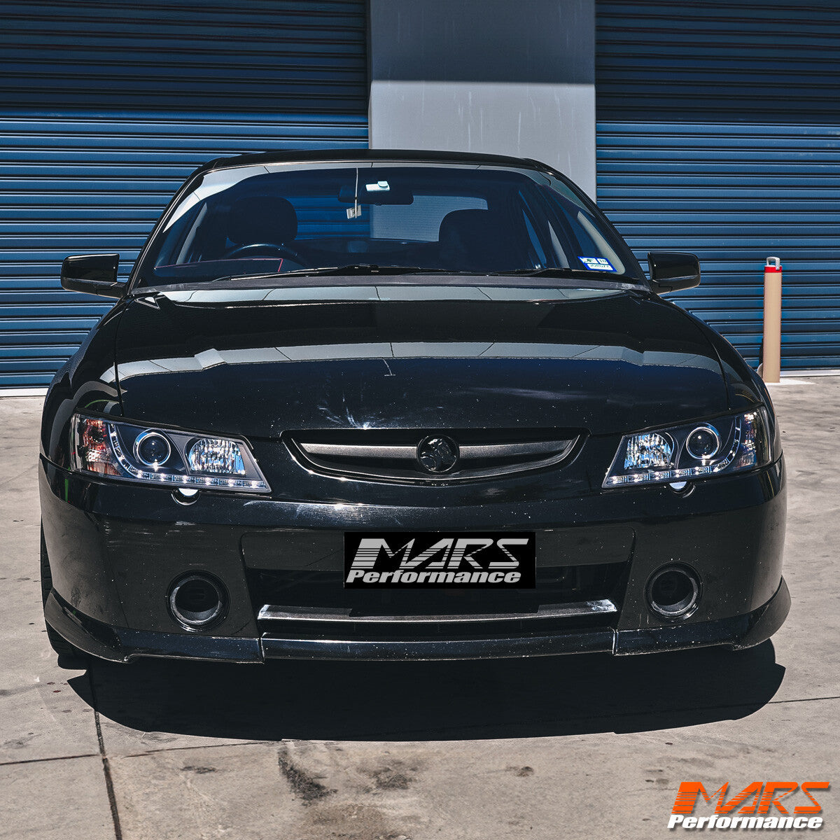Black DRL LED Projector for Head Lights Holden Commodore VY UTE SEDAN WAGON