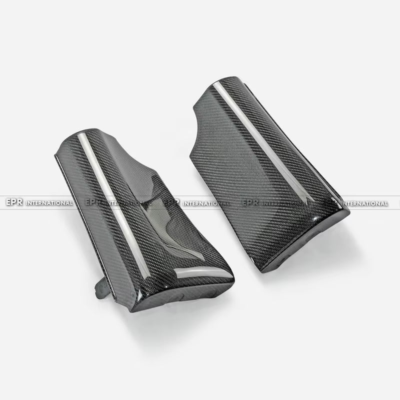 For Nissan Skyline R34 GTR OEM Style Carbon Fender Mug Guards (2PCS) - Front Wheel Arch Covers 1999-2002