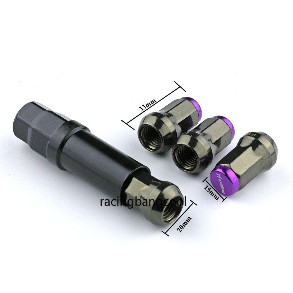 M12X1.25 Project MU Purple Composite SPEC Steel Wheel Nuts Wheel Rims Lug Nuts