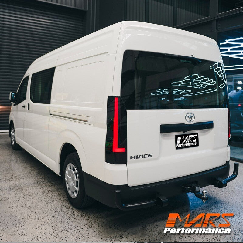 For Toyota Hiace VAN 20-24 Smoke Black Full LED Sequential Indicator Tail Lights