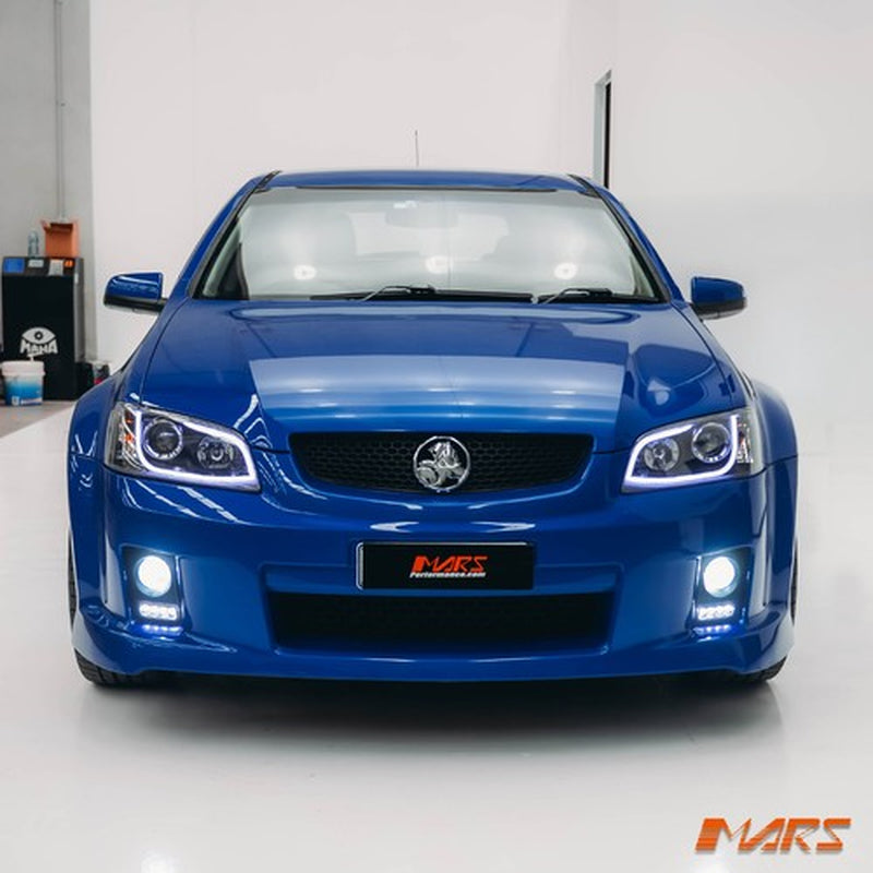 Bumper Bar LED DRL Fog Light Covers for Holden Commodore VE Serie 1 SV6 SSV SS