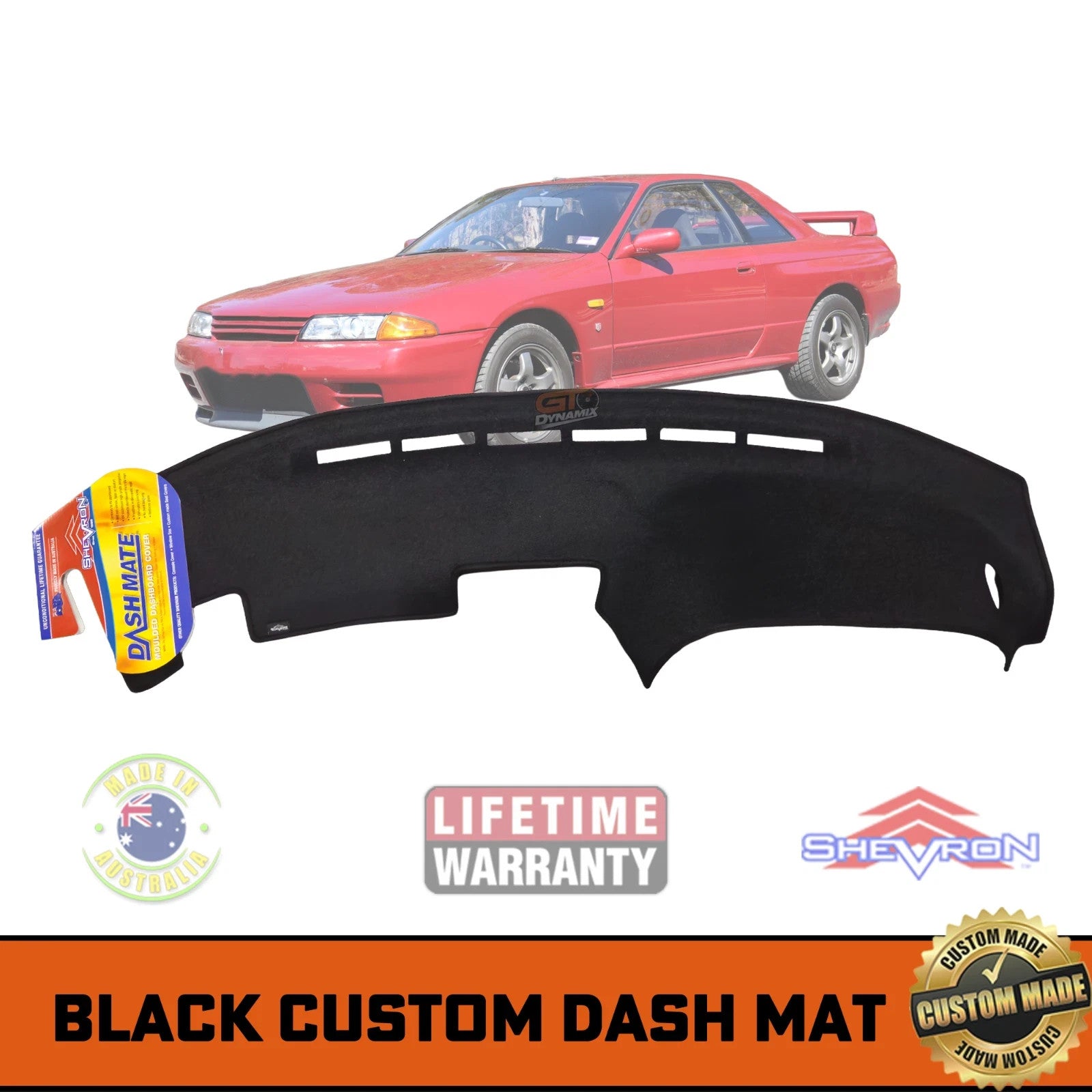 Front Custom Floor Mats + DASH MAT Nissan R32 Skyline GTS-T GTS GT-R 1989-93