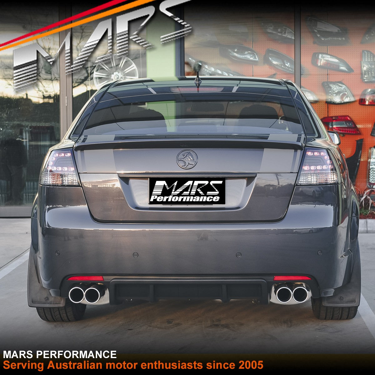 Black LED Tail Lights for Holden Commodore VE Sedan Omega SV6 SS-V Series 1 2