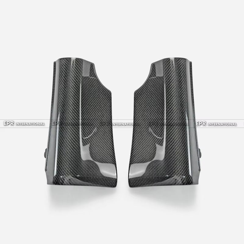 For Nissan Skyline R34 GTR OEM Style Carbon Fender Mug Guards (2PCS) - Front Wheel Arch Covers 1999-2002