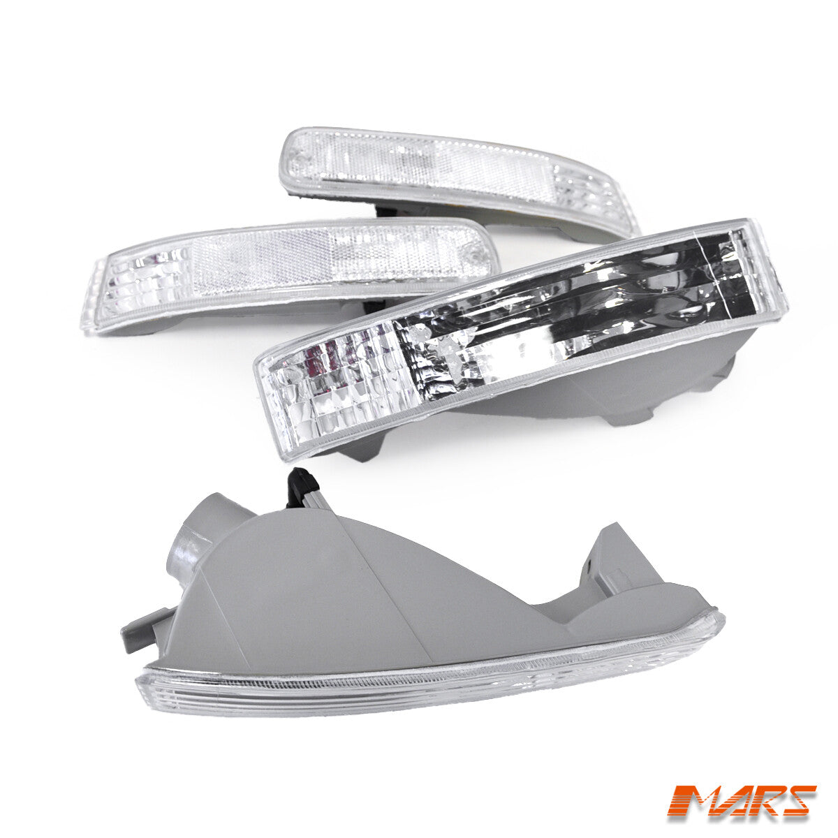 JDM Clear Front Bumper Bar Turn Signal Indicator Lights for Honda Prelude 92-96