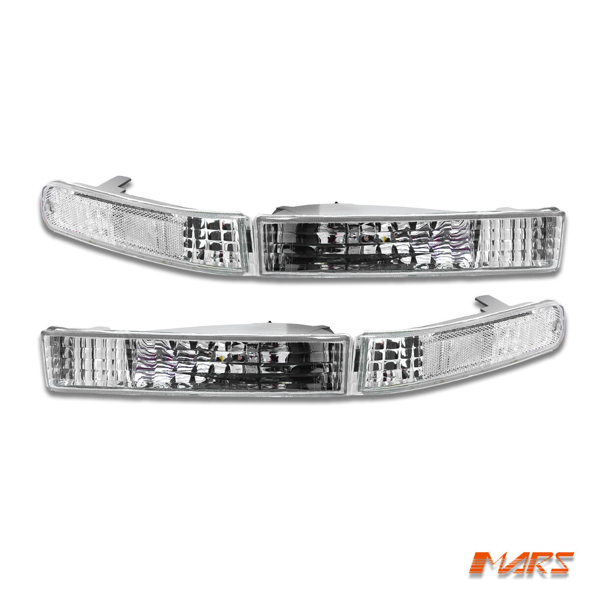 JDM Clear Front Bumper Bar Turn Signal Indicator Lights for Honda Prelude 92-96