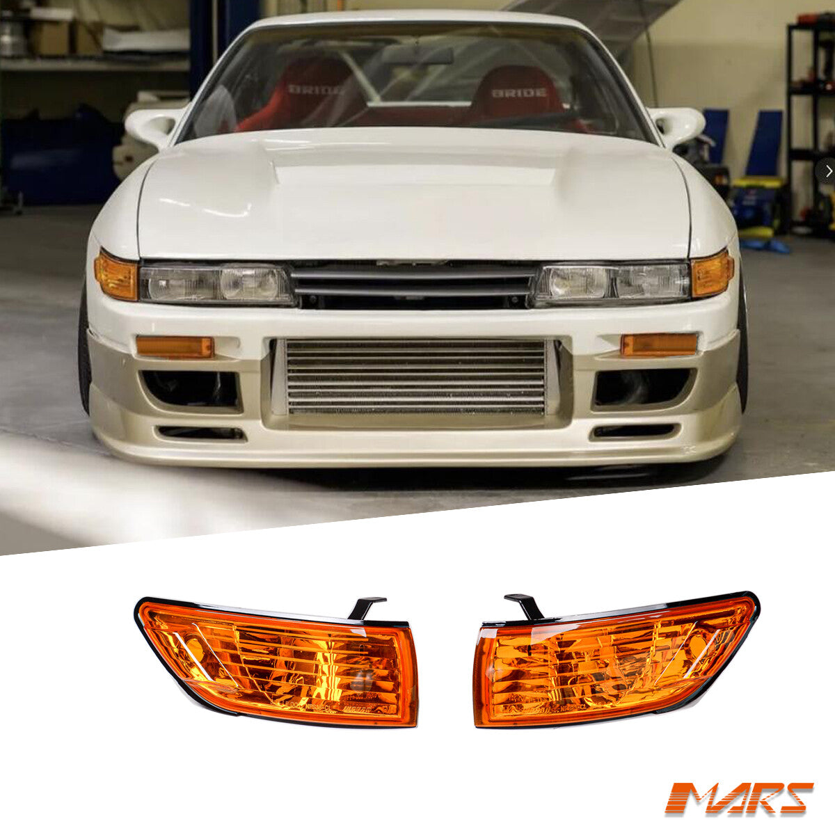 JDM Amber Side Corner Parker Lights Indicator Lamp for Nissan Silvia S13