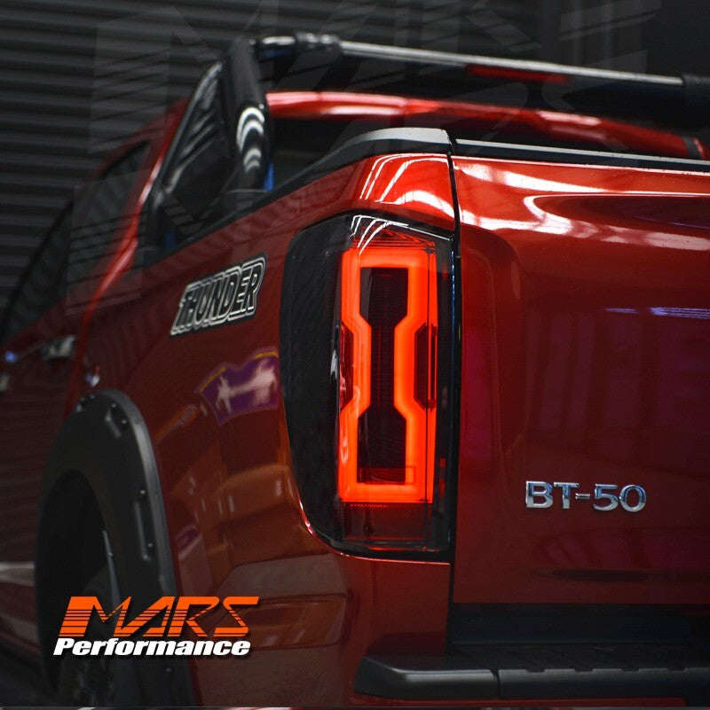 Smoke Full LED Sequential Indicator Tail Lights for MAZDA BT-50 UTE TF 2020-2024
