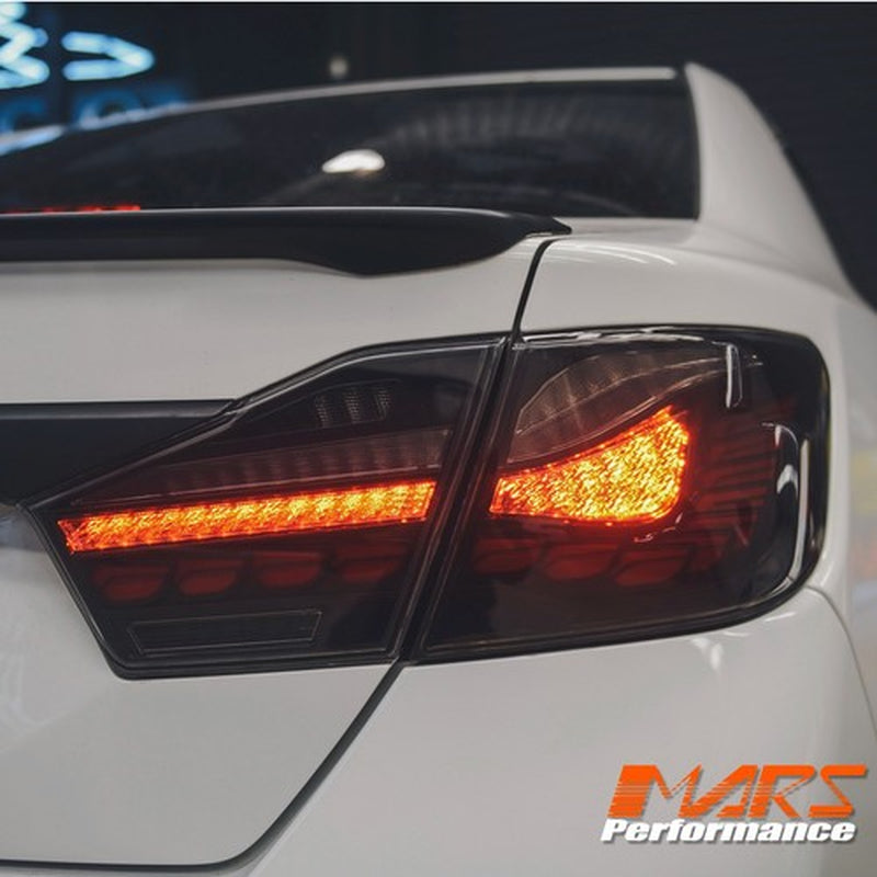 Smoked LED OLED Sequential Indicator Tail Lights for Toyota Aurion 2012-2017
