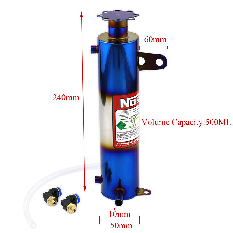 NOS Car Radiator Coolant Cooling Water Catch Tank Overflow Reservoir 500ML