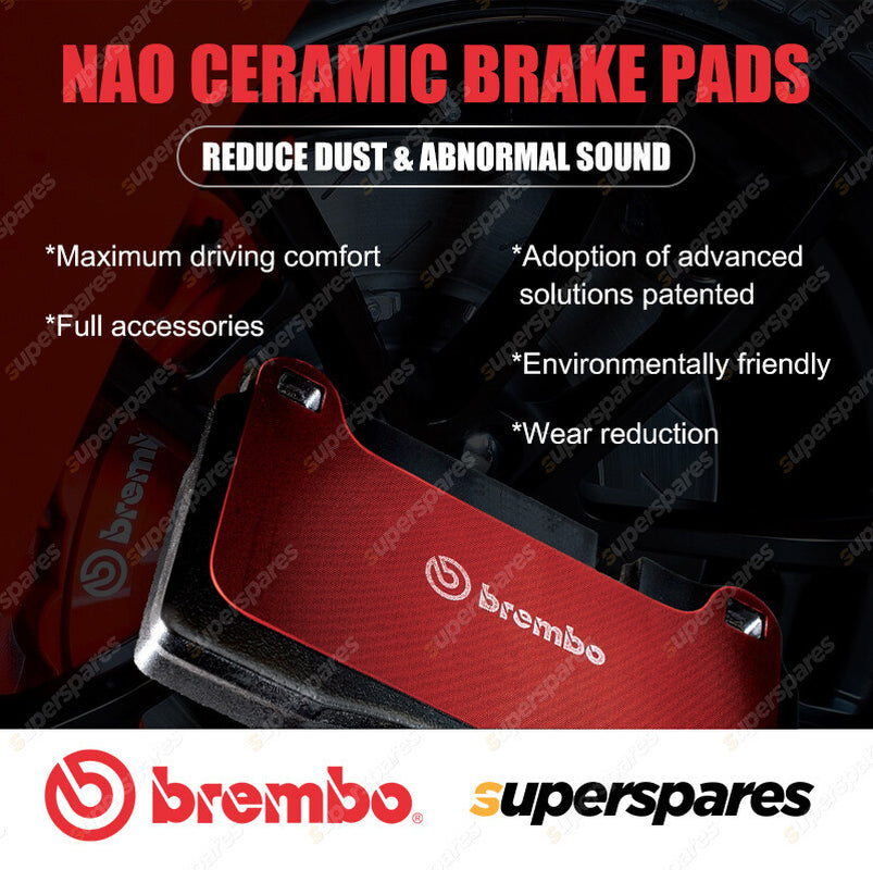4Pcs Front Brembo Ceramic Brake Pads for Nissan Bluebird Teana 180 SX 200 SX S13