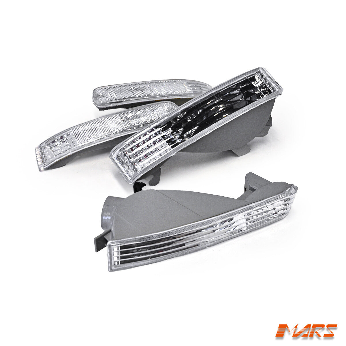 JDM Clear Front Bumper Bar Turn Signal Indicator Lights for Honda Prelude 92-96