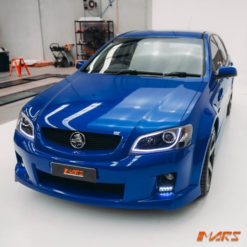 Bumper Bar LED DRL Fog Light Covers for Holden Commodore VE Serie 1 SV6 SSV SS
