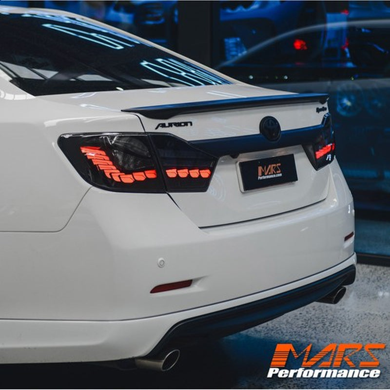 Smoked LED OLED Sequential Indicator Tail Lights for Toyota Aurion 2012-2017