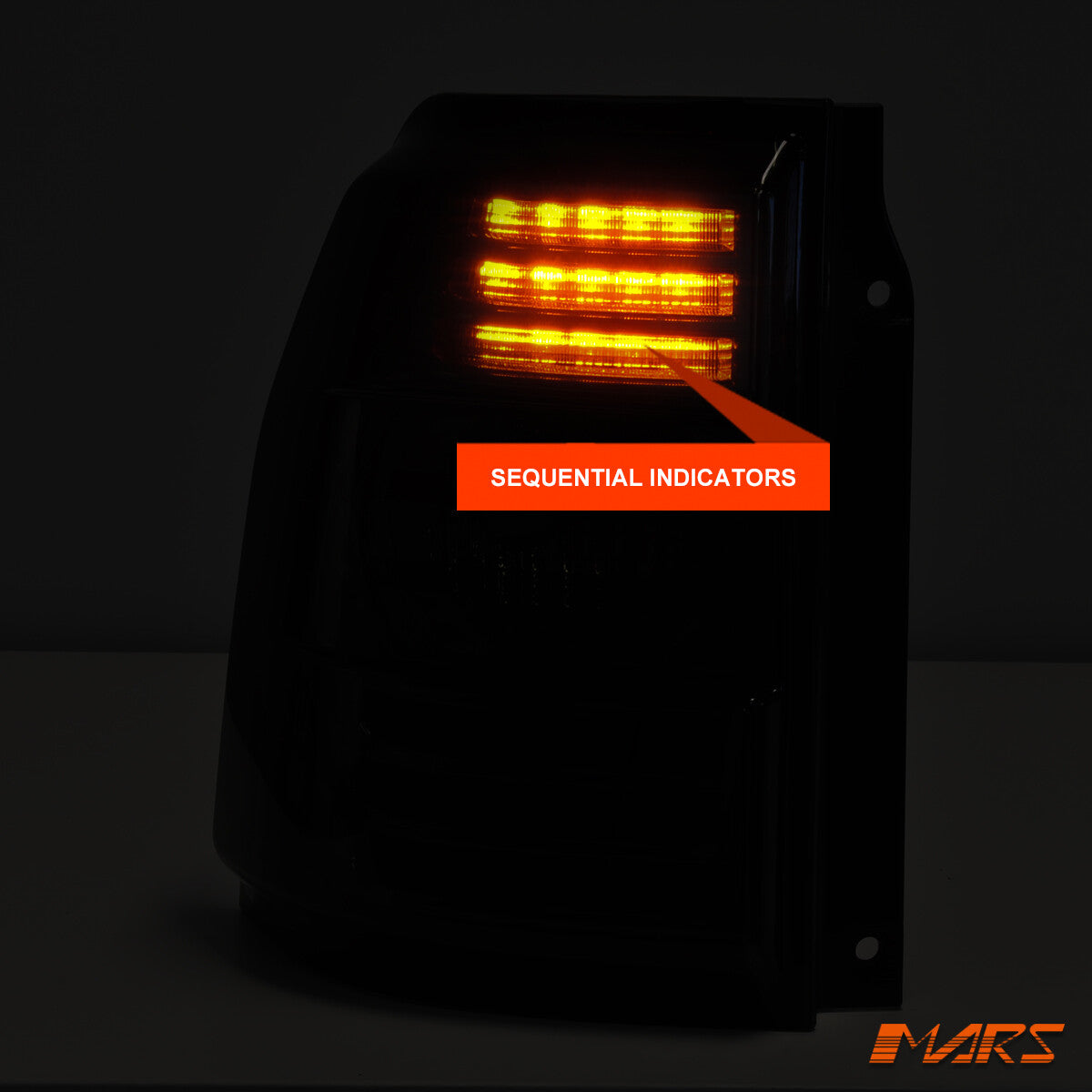 Smoked Tail Lights with LED Indicators for Mitsubishi Pajero NS NT NW 2007-2021