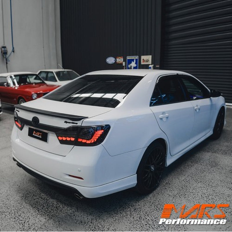 Smoked LED OLED Sequential Indicator Tail Lights for Toyota Aurion 2012-2017