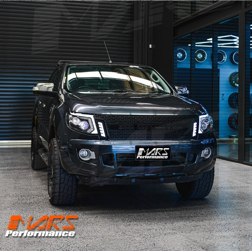 DRL LED Projector Sequential Indicator Head Lights for Ford Ranger PX MK1 11-15
