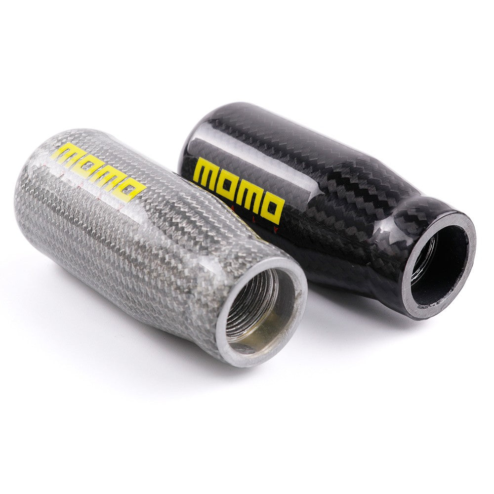 MOMO Carbon Fiber Car Manual Gear Stick Shift Knob Stick Shifter Lever Head