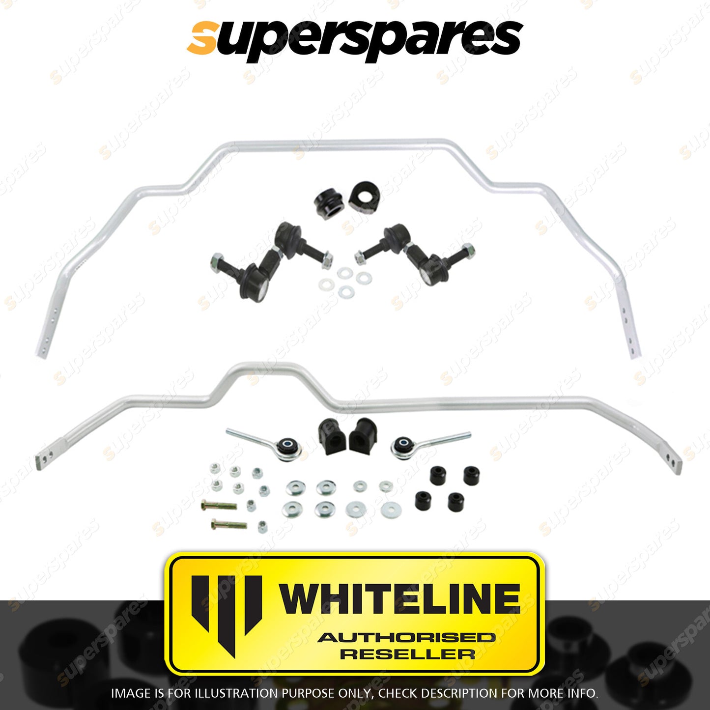 Whiteline F & R Sway Bar Vehicle Kit for NISSAN SKYLINE R33 R34 STAGEA RWD WC34