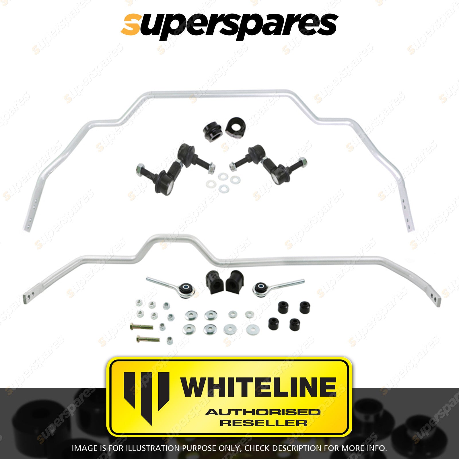 Whiteline F & R Sway Bar Vehicle Kit for NISSAN SKYLINE R33 R34 STAGEA RWD WC34