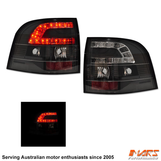 Black LED Tail Lights for Holden Commodore VF UTE Taillight HSV Maloo Pick Up