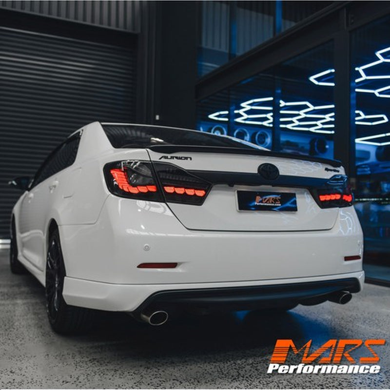 Smoked LED OLED Sequential Indicator Tail Lights for Toyota Aurion 2012-2017