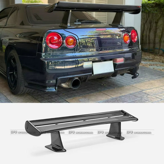 For Skyline R34 GTR OEM Spoiler with JUN High Spoiler Leg