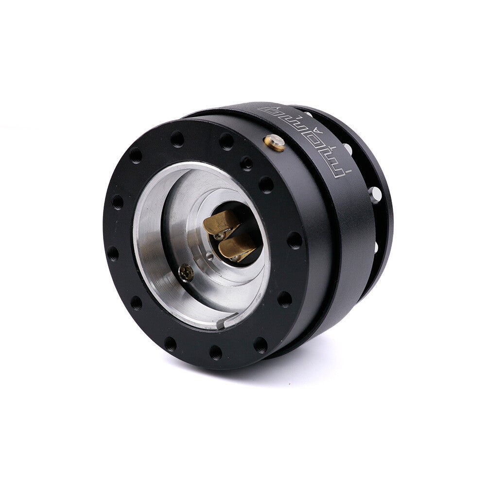 MOMO Black Steering Wheel Quick Release Hub Adapter Snap Boss Kit