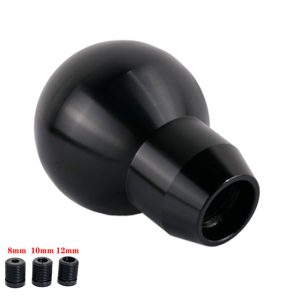 Momo Black Aluminum Alloy Manual Gear Stick Shift Knob Racing Shifter Lever Head