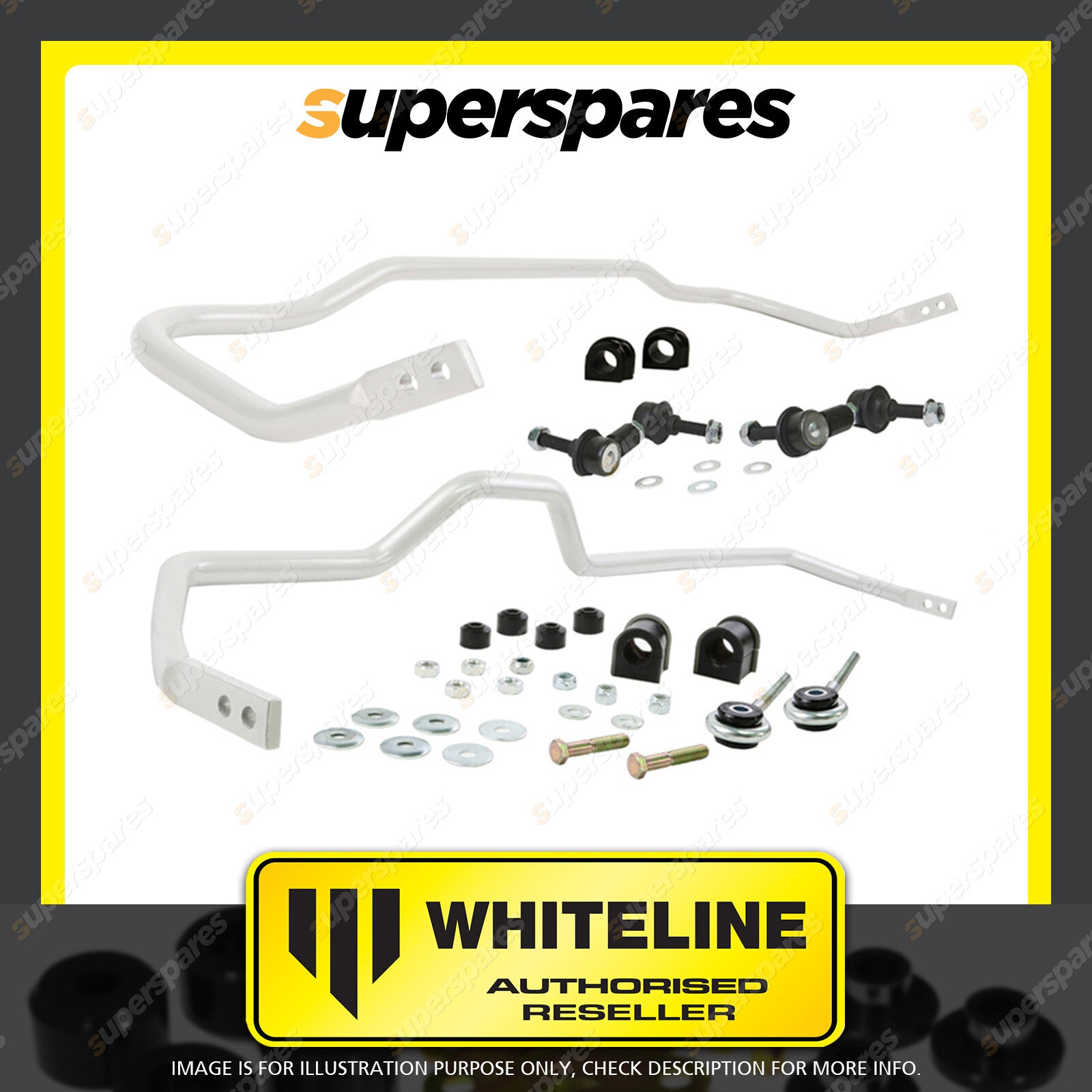 Whiteline F & R Sway Bar Vehicle Kit for NISSAN SKYLINE R33 R34 STAGEA AWD WC34