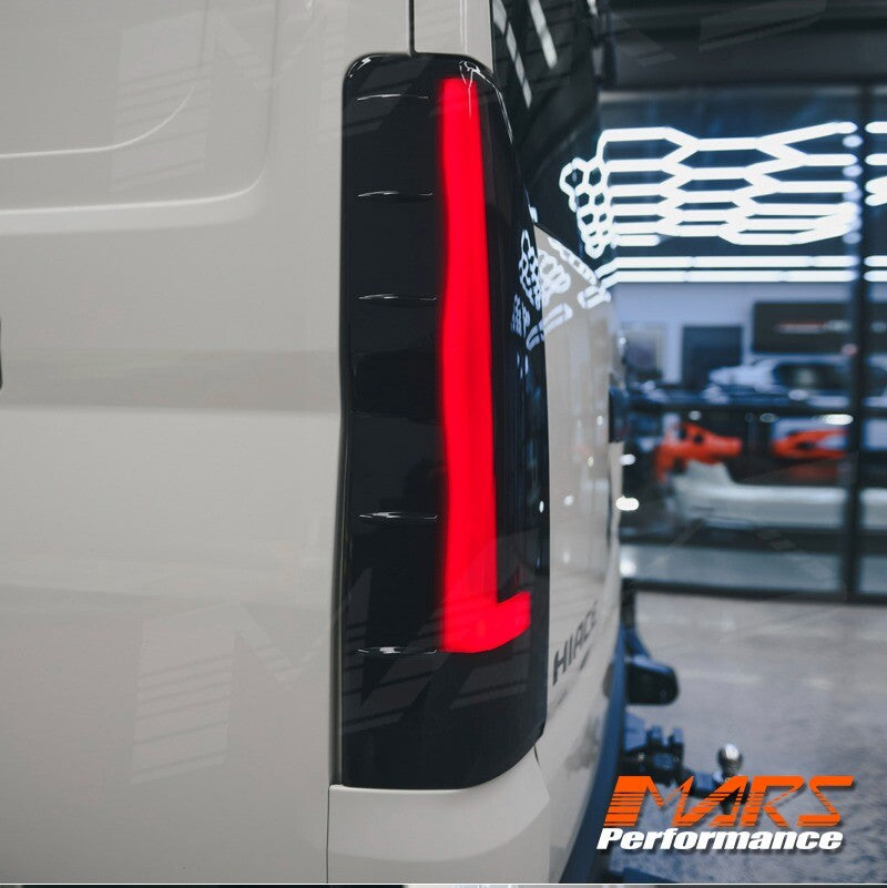 For Toyota Hiace VAN 20-24 Smoke Black Full LED Sequential Indicator Tail Lights