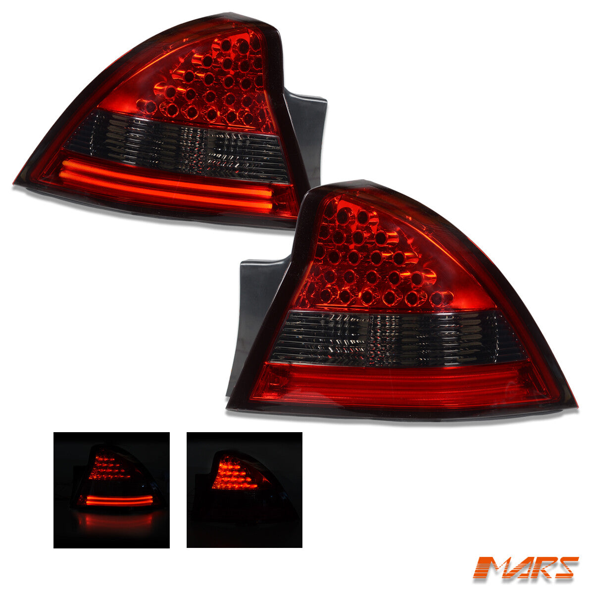 Smoke Red LED Tail Lights for HOLDEN Commodore VY Sedan 02-04 S SS SV8 Executive