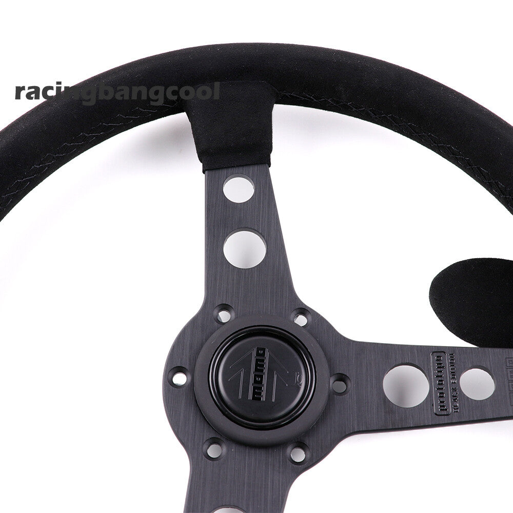 MOMO P5 BLACK EDITION Prototipo 350Mm/14Inch Suede Sport Steering Wheel